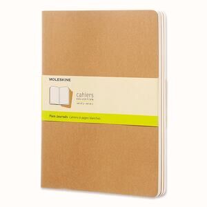 Cahier Journals Set of 3, Kraft Brown